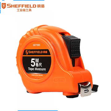 钢盾(SHEFFIELD) S077005 不锈钢卷尺5米 五金工具尺子高精度测量工具