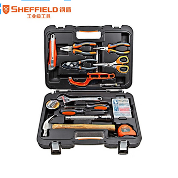 钢盾（SHEFFIELD）S022005 16件套基本维修组套 工具箱套装 电工 木工维修 五金手动