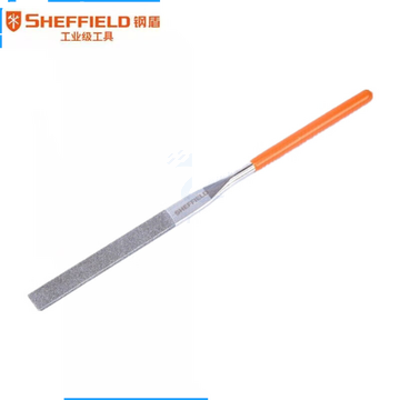 钢盾SHEFFIELD S090104金刚石平头扁锉4*160mm