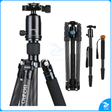百诺(Benro) C3282TV3 碳纤维单反相机三脚架球形云台套装 配PU60快装板    ZCKJ000043