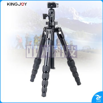 劲捷(KINGJOY)SF058 单反微单相机铝合金三脚架球形云台套装手机直播支架 【三脚架套装】SF058