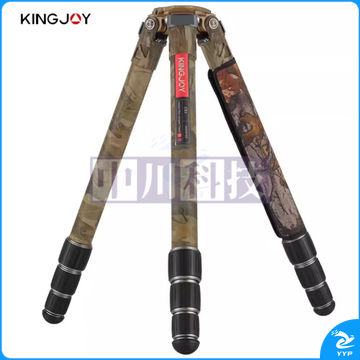 劲捷(KINGJOY)C86M 野外摄影录像视频迷彩无中轴碳纤维三脚架液压云台套装 【三脚架套装】C86M+VT3550