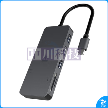 沣标(FB)微单反相机/无人机TF/SD存储卡CF大卡USB3.0扩展坞多合一高速Type-C读卡器 【CF+SD+TF+USB扩展接口*3】六口合一