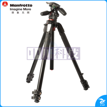 曼富图(Manfrotto) 三脚架套装 MK055XPRO3-3W 铝合金三节三脚架 三维云台 套装90°中轴橫置脚架套装