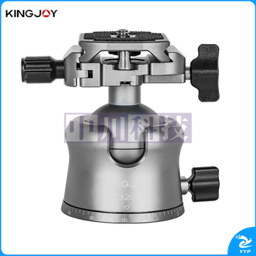劲捷(KINGJOY)B20 单反相机稳定拍摄三脚架适用铝合金全景球型云台 【球型云台】B20