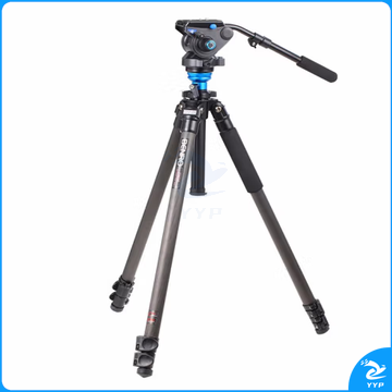 百诺(Benro)C3573FS6N 单反微单相机摄像摄影两用碳纤维三脚架S6N液压阻尼云台套装  承重6kg   ZCKJ000030