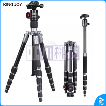 劲捷(KINGJOY)A81单反微单相机便携反折可拆独脚架三脚架套装 【碳纤维三脚架套装】A81+T11