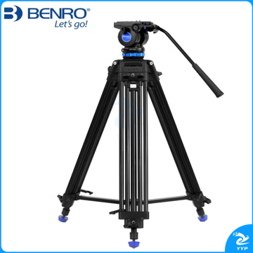 百诺(Benro)单反相机摄像机三脚架套装 KH25P 无级阻尼调节(QR11快装板)   ZCKJ000034