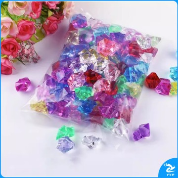 亨亨小猪 仿真水晶石冰块鱼缸造景石子亚克力七彩宝石儿童钻石玩具盆栽装饰培智学校用品