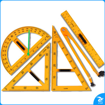 六鑫 教学三角板 50cm强磁三角板5件套