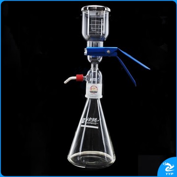 津腾（JINTENG）T-50砂芯过滤器抽滤装置过滤器 1L溶剂过滤器（杯300ml/瓶1000ml） 1L溶剂过滤器