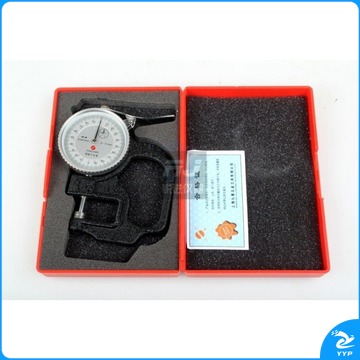 惠利得 上海上申千分测厚规测厚仪厚度仪表0.001mm薄膜纸张胶带铝箔指针 量程0-1mm