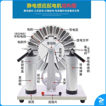 通用  感应起电机 J23008 维氏起电机 物理静电学实验仪器 教学仪器