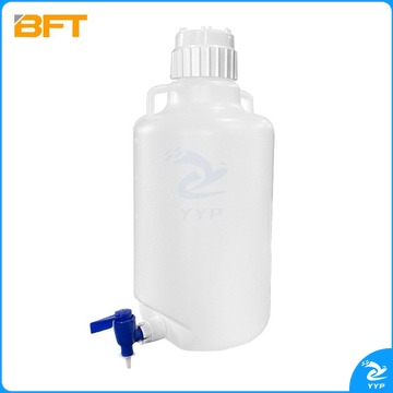 贝傅特 下口瓶 塑料放水桶实验室放水瓶龙头瓶加厚塑料下口瓶瓶耐酸碱 20L 教学仪器