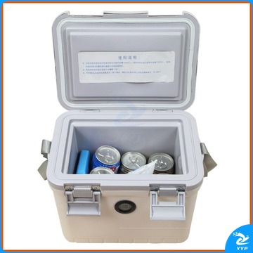 科达丽/KODARLY K QTOP保温箱家用疫苗药品冷藏箱生物制剂2到8度存储车载运输PU户外无电冰箱快餐转运母乳保鲜 6升带温显+8个冰袋 安全用仪器