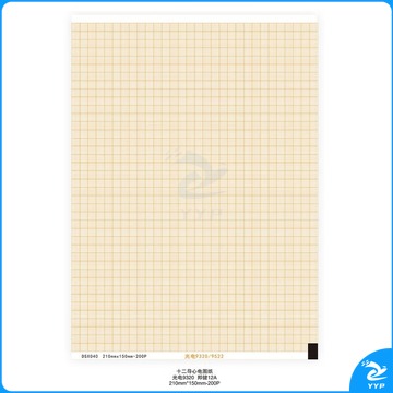 A采之采鼎煦 十二导心电图纸210mm*150mm-200P光电9320邦健12 100本/箱DSX040 专业仪器仪表 教学仪器