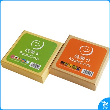 伍贰伍 10.7*10.7*2.8cm 绿橙涟漪卡 心理仪器