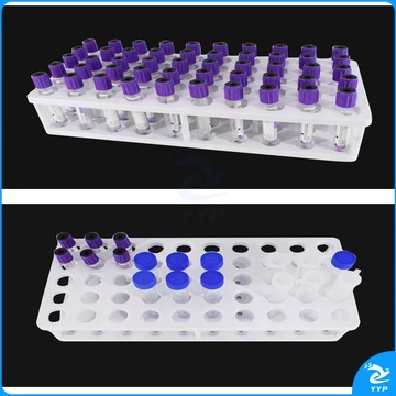 试管架实验室孔塑料离心管架亚克力有机玻璃试管盒核酸采样架50孔