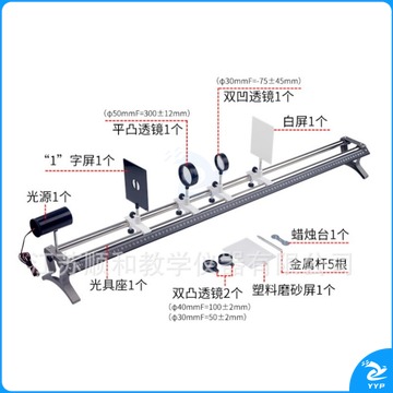 顺和 光具座J25005 光学实验 凸透镜成像盒  教学仪器