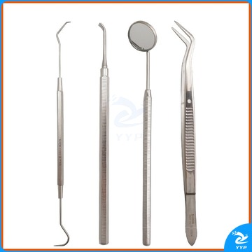 新华医疗/SHINVA新华（SHINVA）牙结石去除器 牙齿清洁牙科工具去牙渍牙垢探针家用口腔清洁工具 四件套+表面湿巾 安全用仪器