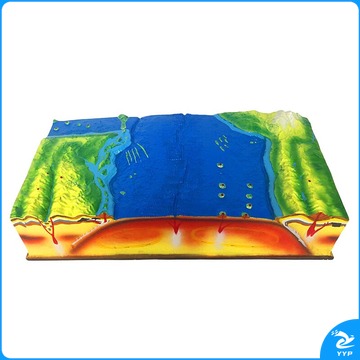 马奔科教/MB 望海楼 板块构造及地表形态模型 J3413 地理科普展示教具 科学地质地壳运动教学仪器