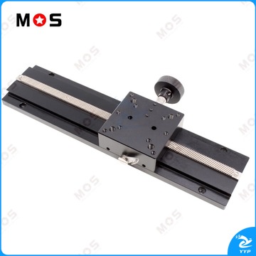 里博 LWX60长行程齿轮齿条微调平台 XYZ轴燕尾槽CCD光学视觉手动滑台 LWZ60-L300