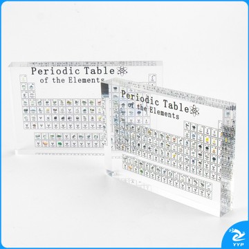 海斯迪克 HKCL-272 亚克力化学元素周期表 学习展示牌 200×125×24mm（单位：件）