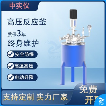 里博 不锈钢高压反应高温氢化罐实验室电加热升降反应器磁力搅拌数显 FCF-10L