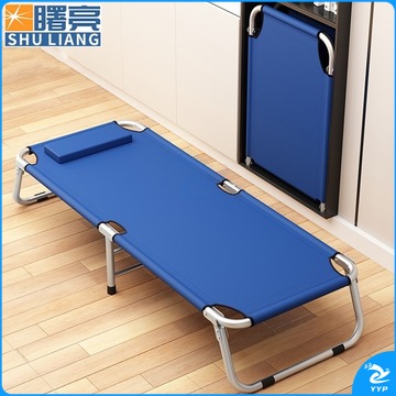 曙亮 曙亮 应急处理单人折叠床 防洪抗灾物品可折叠蓝色帆布应急行军床 180*60*35cm 教学仪器