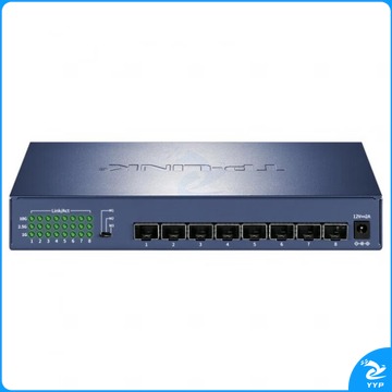 迈恻亦 TL-ST1008F 8口全万兆以太网络光纤交换机SFP+光口桌面型 8个