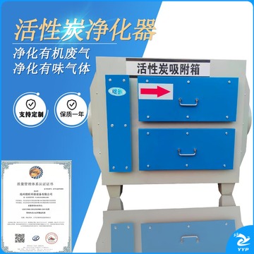 里博 二级活性炭吸附箱净化器工业实验室废气处理环保设备SDG干式脱硫 3000风量