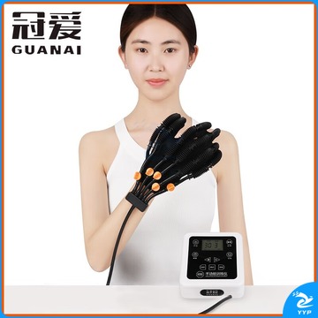 枫岚情/FENGLANQ 冠爱（GUANAI）手指康复机器人手套手功能训练机器人分手指活动锻炼手部气动智能单孔可调款右手L码 安全用仪器