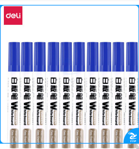 得力 白板笔6801（兰色）10支/盒 单位：支（30支起售）