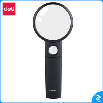 1100680293EA 得力 9090 放大镜 直径70mm 黑色