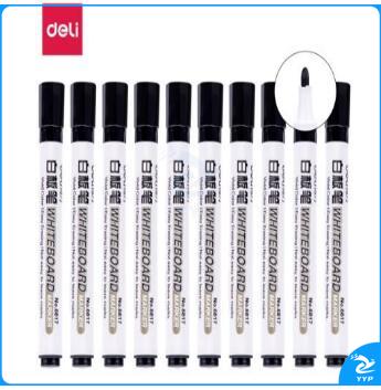 得力（deli） 6817 白板笔 黑色 10支/盒（单位：盒） 4盒起售