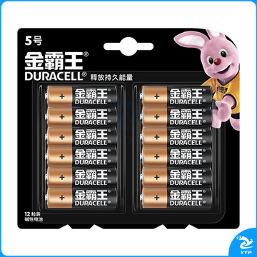 1100010438EA 金霸王 5号 碱性电池 12粒/卡