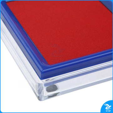 1100672240EA 得力 9865 双色快干印台（红、蓝） 长方形