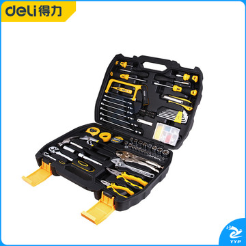 得力(deli) DL5967家用多功能五金工具箱手动工具套装155件