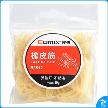 1100191100EA 齐心 B3512 橡皮筋30g 黄色