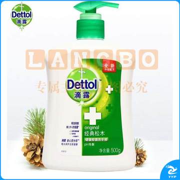滴露 500g 健康抑菌洗手液经典松木