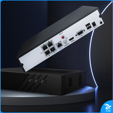 海康威视网络硬盘录像机监控4路POE网线供电NVR