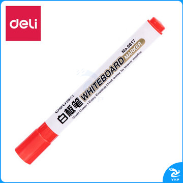 得力6817白板笔     （红色）