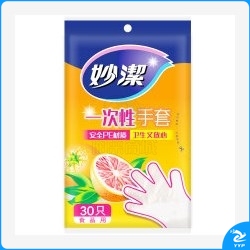 妙洁（MIAOJIE） 一次性餐具手套大号 30只装