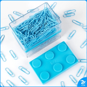 飞兹（fizz）积木盒装回形针29mm/160枚浅蓝 FZ21907-QB