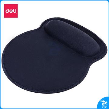 得力(deli)舒适记忆棉腕托鼠标垫    黑色2225