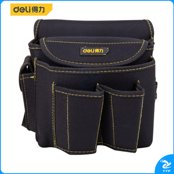 得力 工具腰包22x14x20cm涤纶电工包工具袋维修安装工具挂包DL-P4