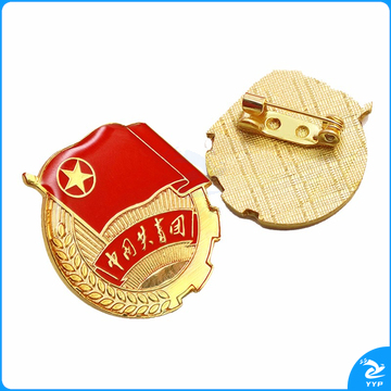 晶悦 团徽 水晶滴胶徽章 别针（100个）标准款2.0CM