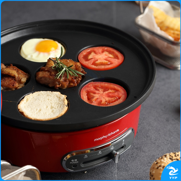摩飞电器（Morphyrichards）MR1055六园盘小披萨松饼盘