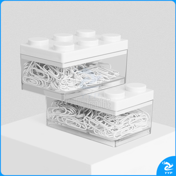 飞兹（fizz）积木盒装回形针29mm/160枚白色 FZ21907-W