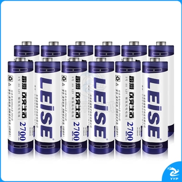 雷摄（LEISE）    812多槽位智能充电套装 (配12节5号2700毫安充电电池+12槽充电器) 适用：儿童玩具KTV麦克风